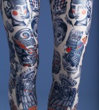 Awesome tattoo on leg
