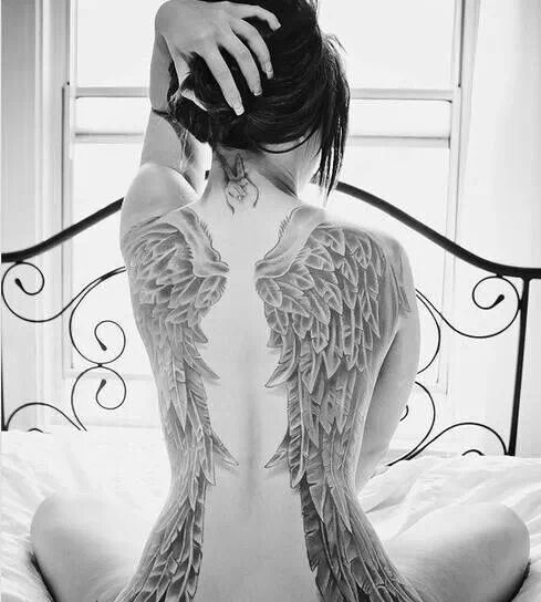 Awesome wings tattoo