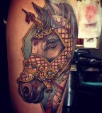 Beauty horse tattoo
