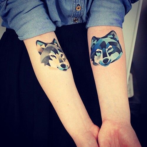 Blue fox tattoos