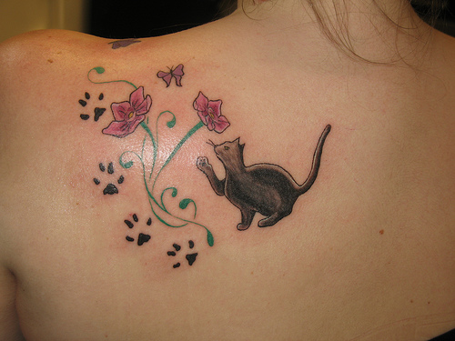 Brainsy cat tattoo