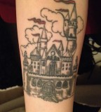Castle fairy tale tattoo