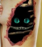 Cat 3D tattoo