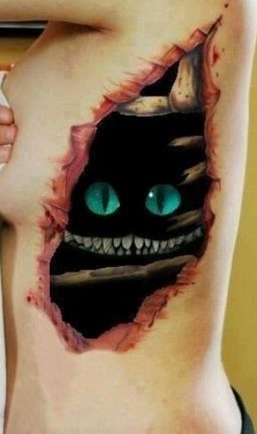 Cat 3D tattoo