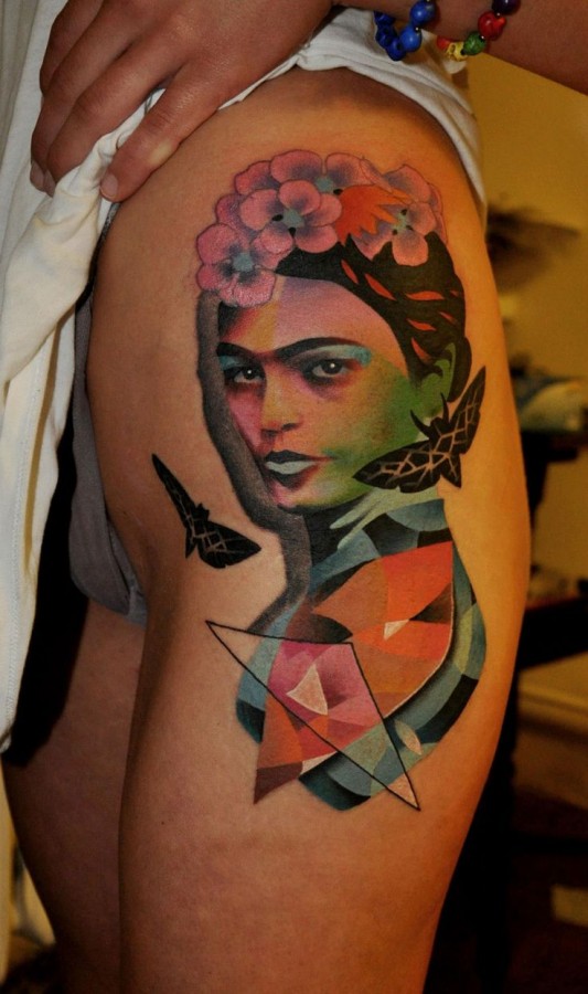 Colorful Women tattoo by Marcin Aleksander Surowiec