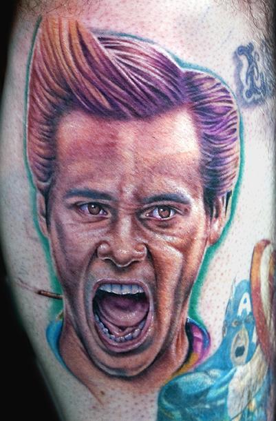 Comedian Portrait tattoo