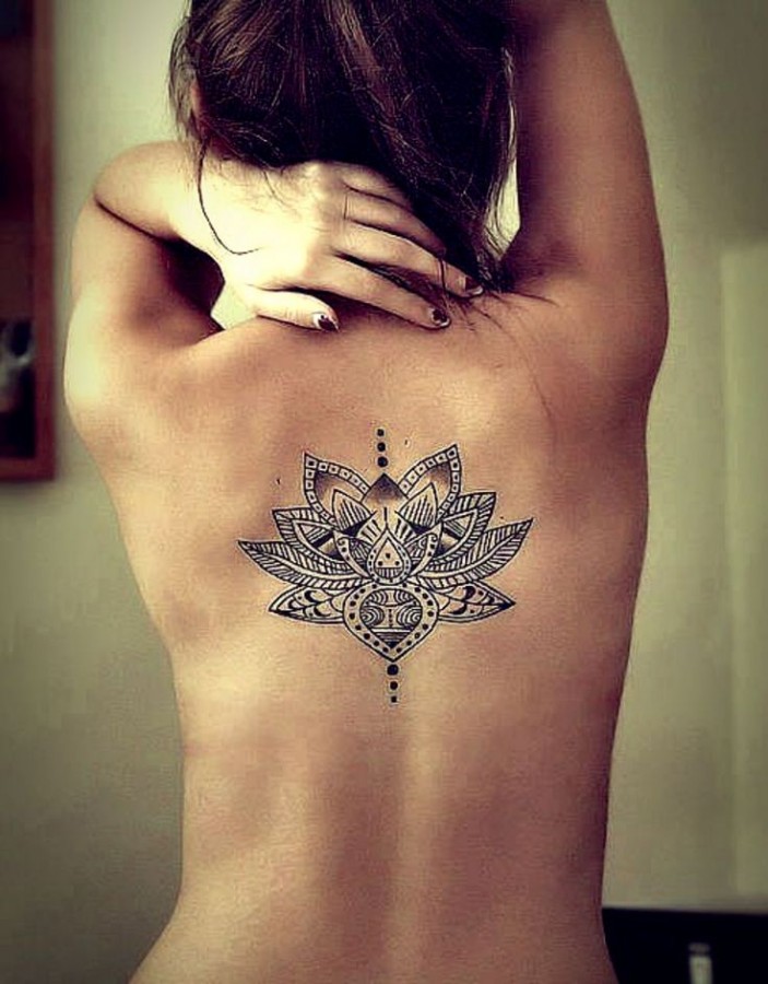 Cool lotus flower tattoo