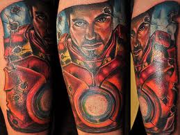 Cool superhero tattoo