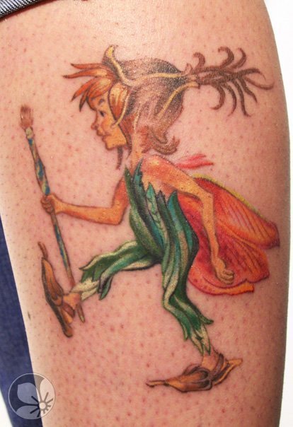 Fairy boy fairy tale tattoo