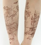 Fairyt tale landscape tattoo