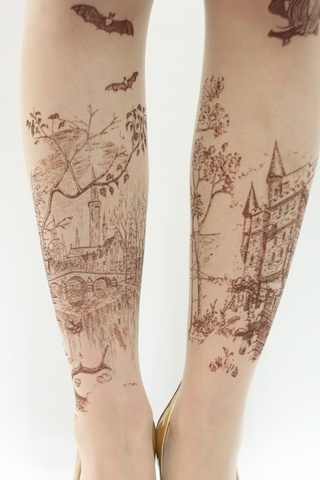 Fairyt tale landscape tattoo