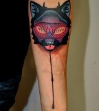 Fox tattoo by Marcin Aleksander Surowiec