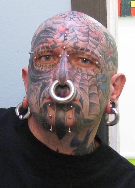 Full face tattoo