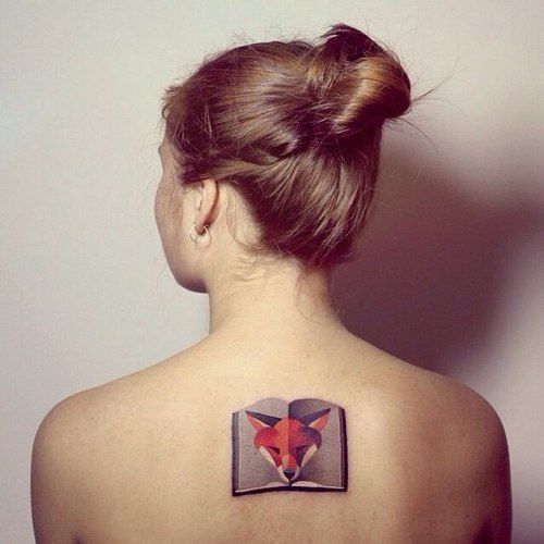 Great book-fox tattoo