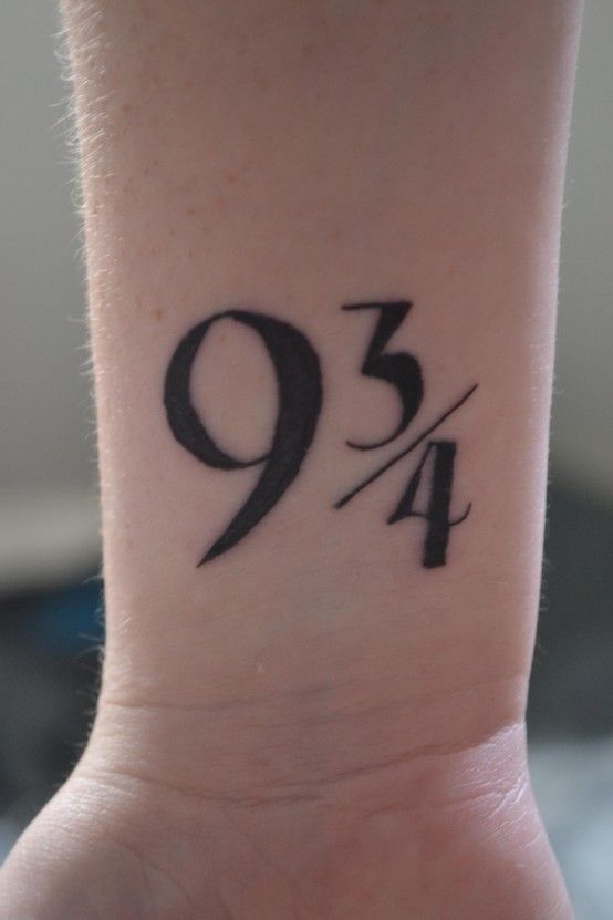 Harry poter number tattoo