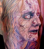 Horror tattoo by Miroslav Pridal