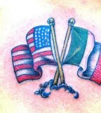 International flag tattoo
