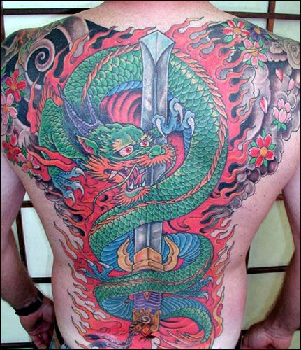 Japanese dragon tattoo