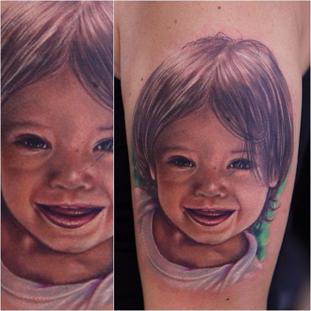 Kids tattoo by Rich Pineda