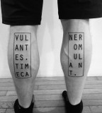 Legs tattoo by Ben Volt