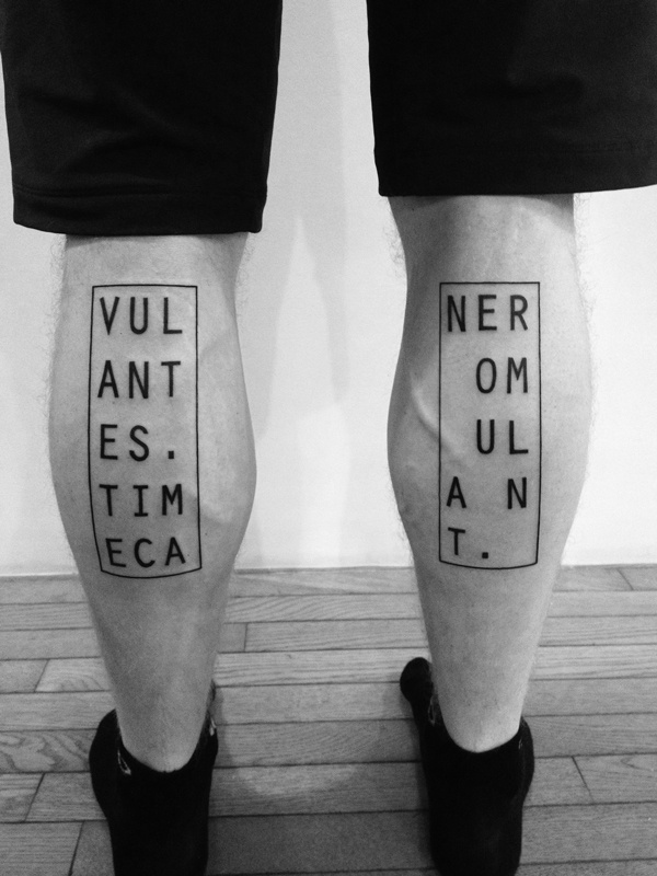 Legs tattoo by Ben Volt