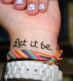 Let it be tattoo