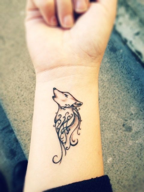 Line fox tattoos