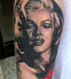 Marilyn Monroe tattoo by Matteo Pasqualin