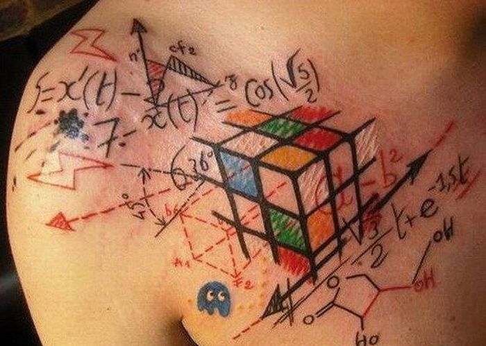 Math numbers tattoo