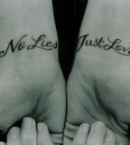 No lies just love tattoo