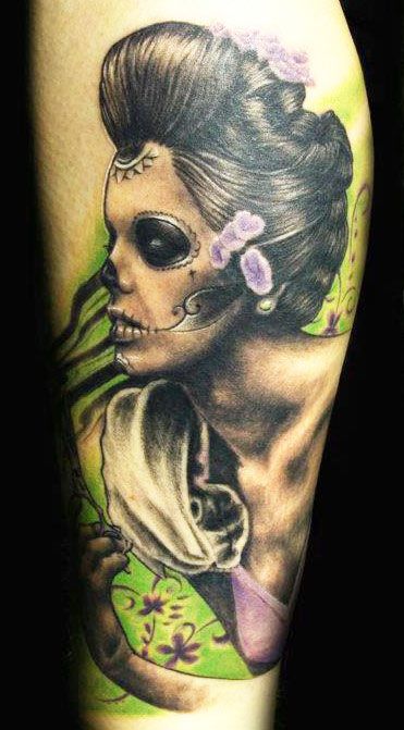 Scary women tattoo by Miroslav Pridal