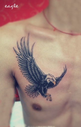 Simple eagle tattoo