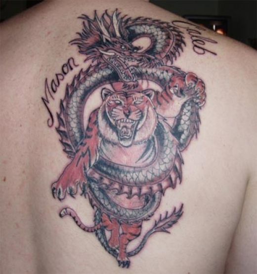 Tiger and dragon tattoo