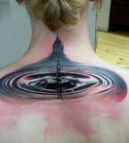 Water 3D tattoo