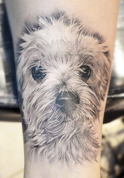 cute dog tattoo