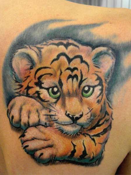 cute tiger tattoo