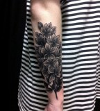 floral arm sleeve blackwork
