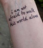 inspiring words tattoo