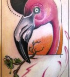 jessica mach tattoo pink flamingo