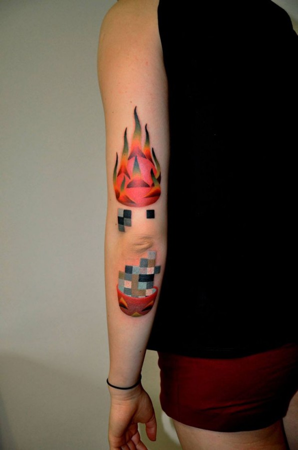 marcin aleksander surowiec tattoo flame