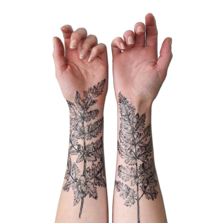 nature tattoo leaves sleeves