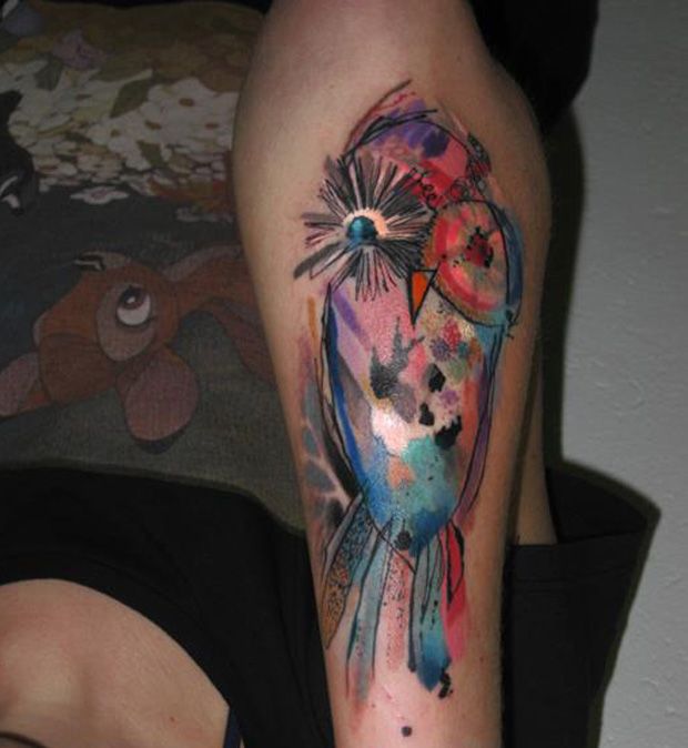 ondrash tattoo color owl