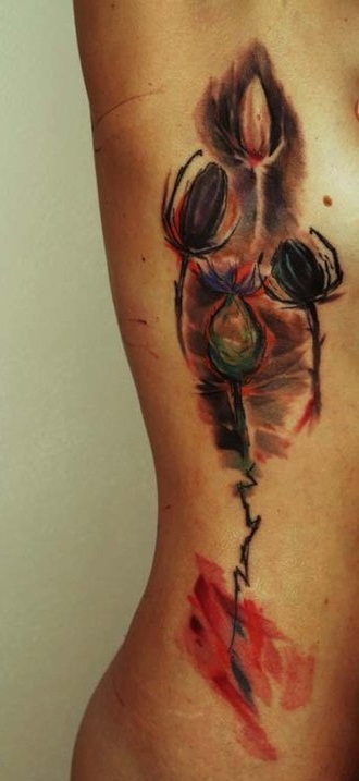 ondrash tattoo field flowers