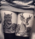 owl and roe tattoo
