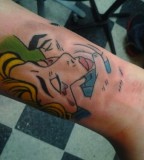 pop art tattoo comics