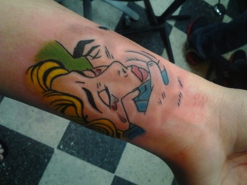 pop art tattoo comics