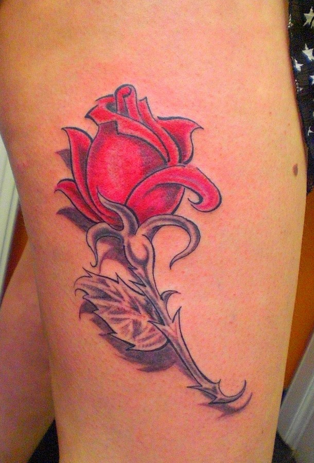 red rose tattoos