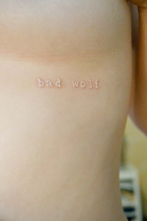 simple words tattoo