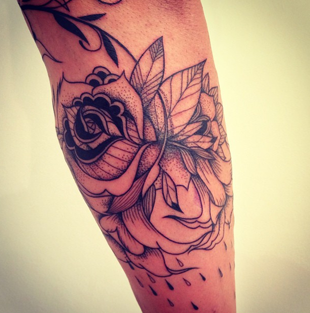 supakitch tattoo flowers