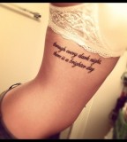 women words tattoo